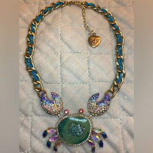 Betsey Johnson Crabby Couture Statement Necklace